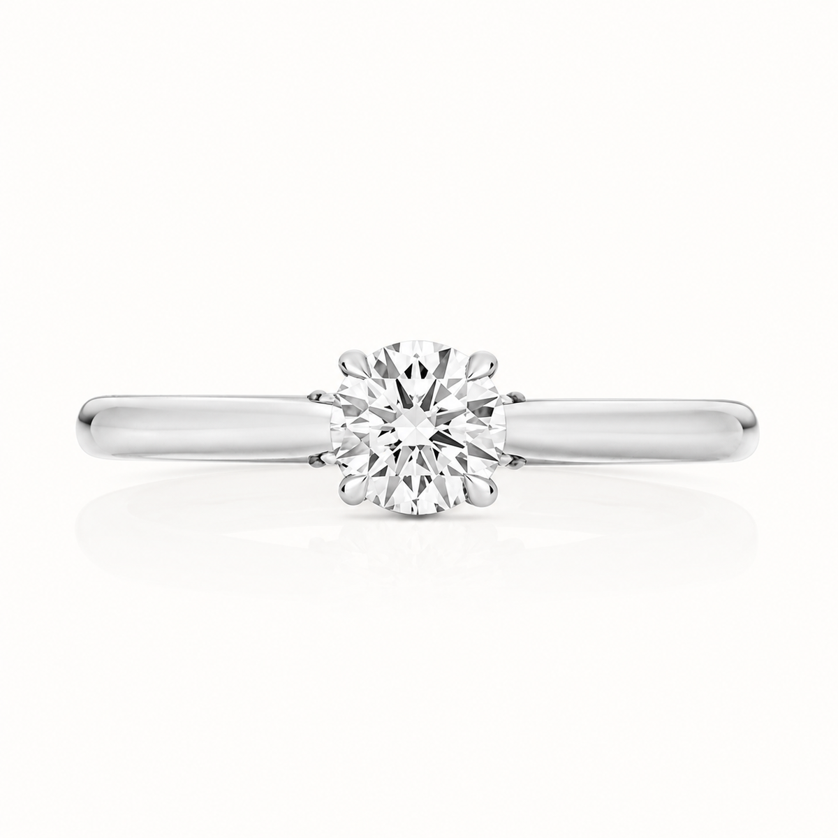 18ct Gold 1.50ct Round Lab Diamond Solitaire Engagement Ring white gold alternative view