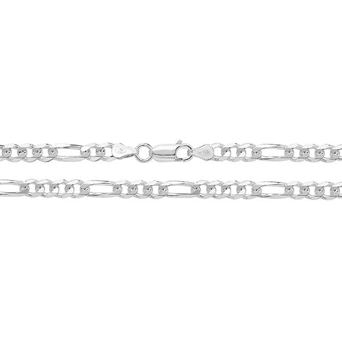 Sterling Silver Figaro Bracelet - G1009