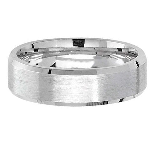 Sterling Silver 6 mm Satin Wedding Band - G7181