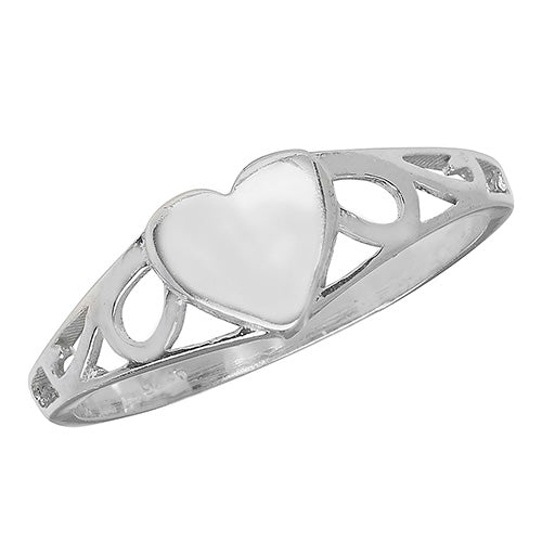 Sterling Silver Baby's Heart Ring - G7399