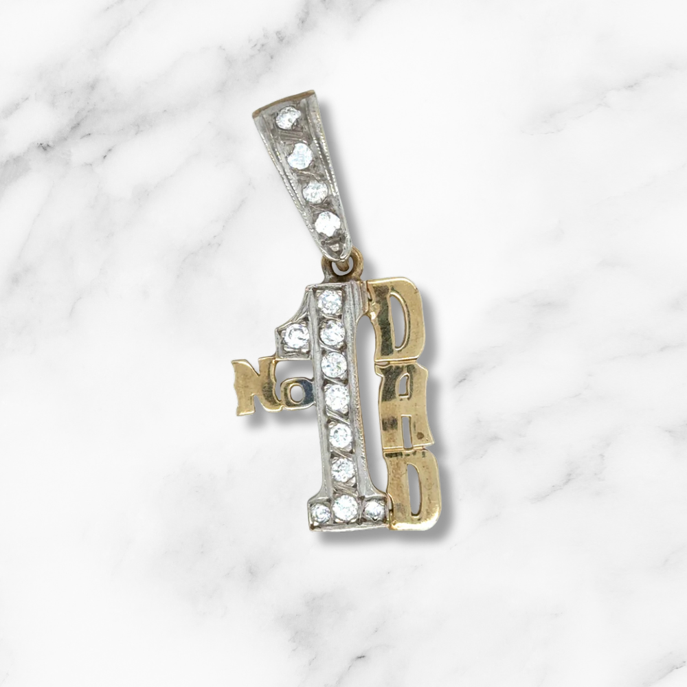 9ct Gold No.1 Dad Charm