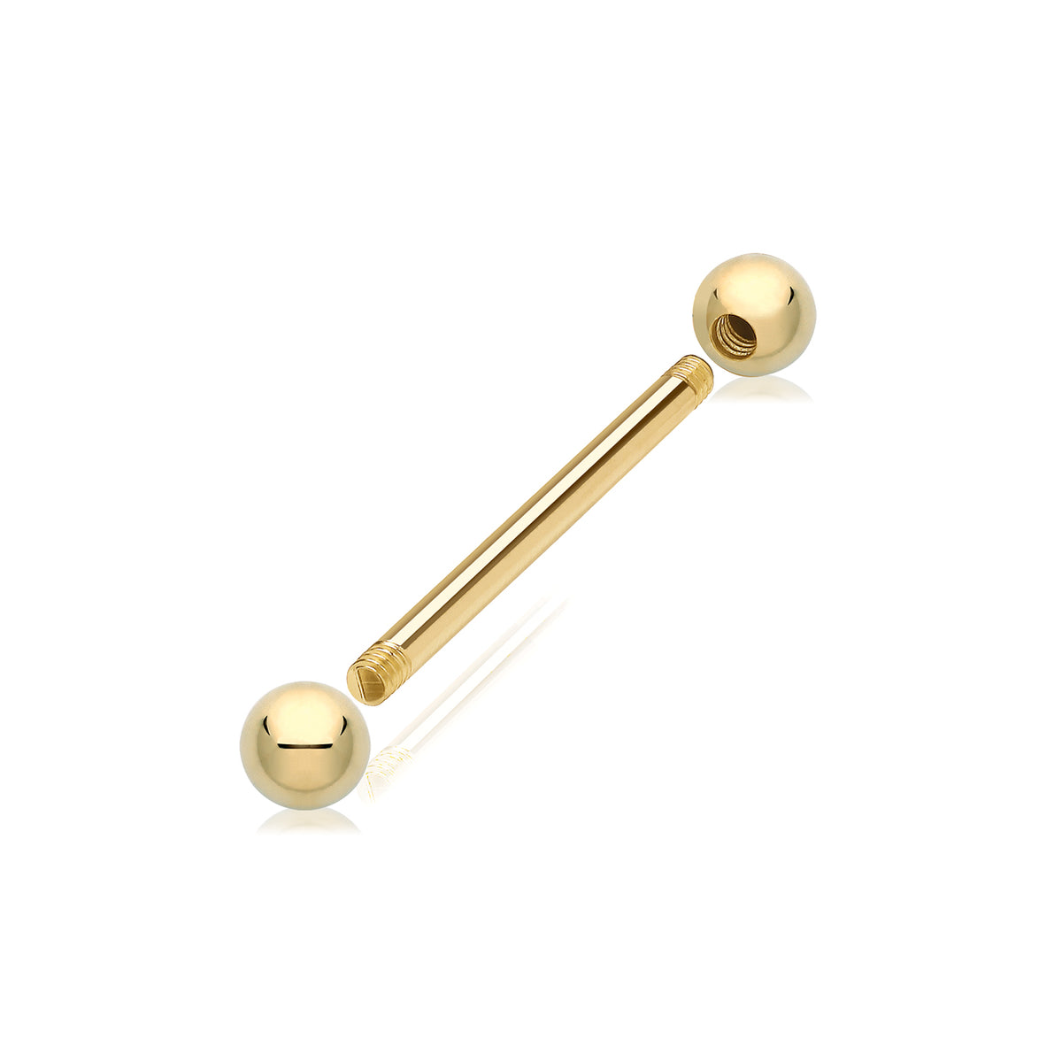 9ct Gold Bar Piercing - BP160