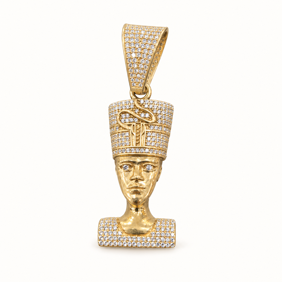 9ct gold pendant on ivory