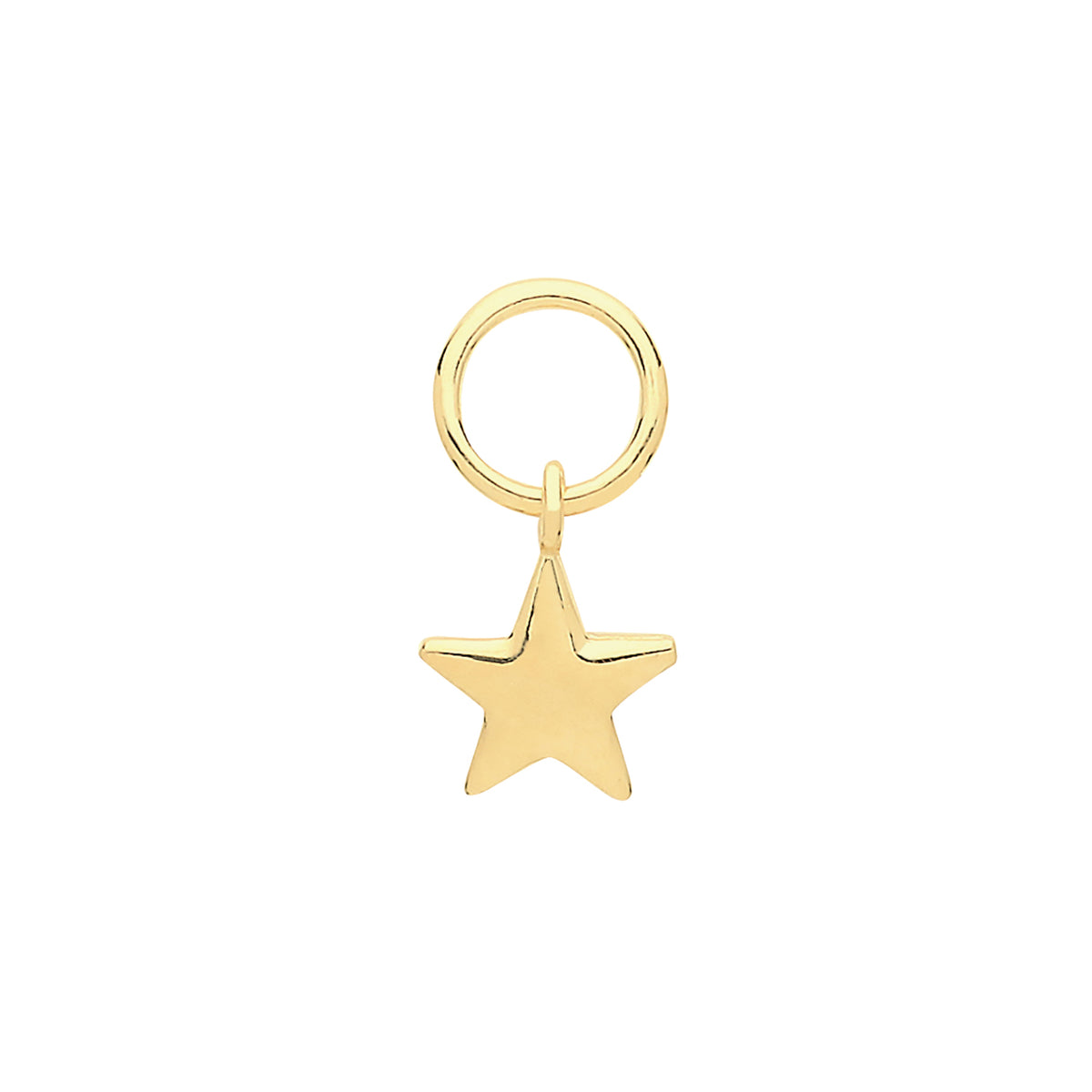 9ct Gold Star Earring Charm - EPN004