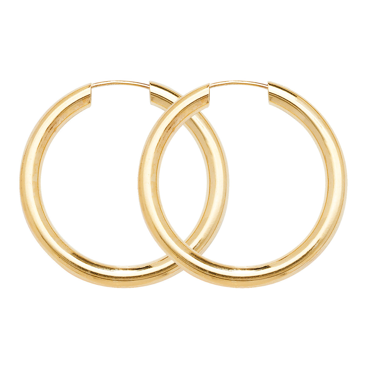 9ct Gold Tube Sleepers - ES132