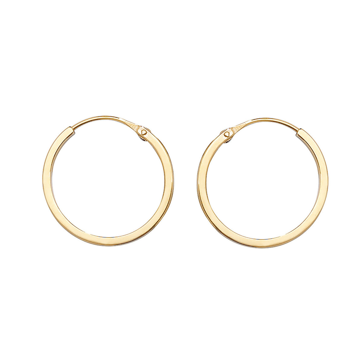 9ct Gold Square Sleepers - ES149