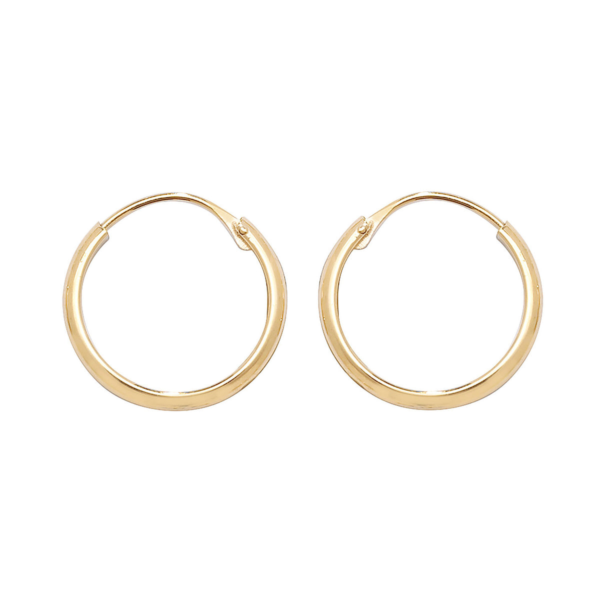 9ct Gold Tube Sleepers - ES153