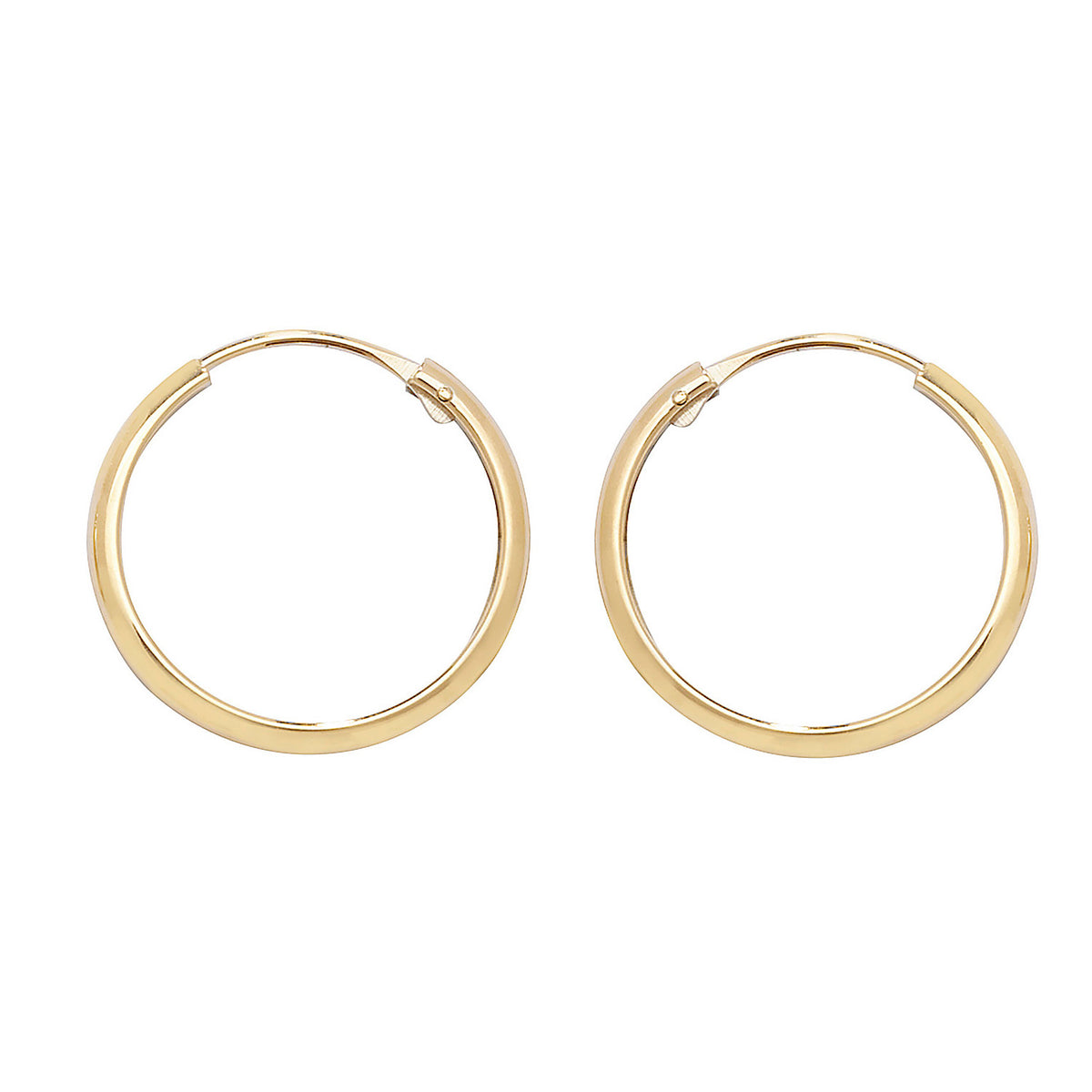 9ct Gold Tube Sleepers - ES154
