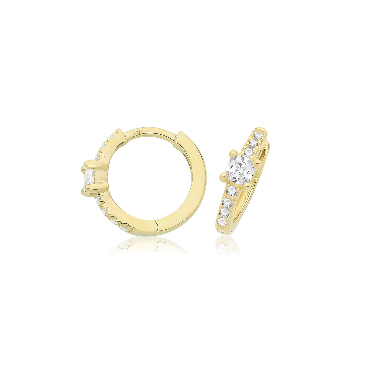 9ct Gold Clicker Hoops - ES1705