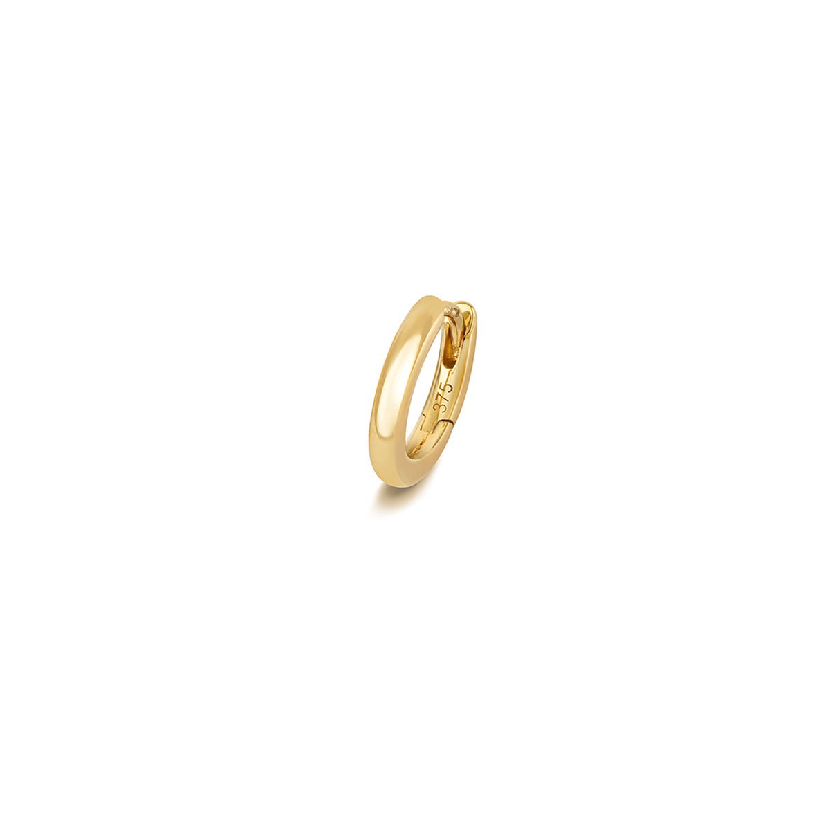 9ct Gold Round Tube Cartilage Hoop - Long Post - ES2003P