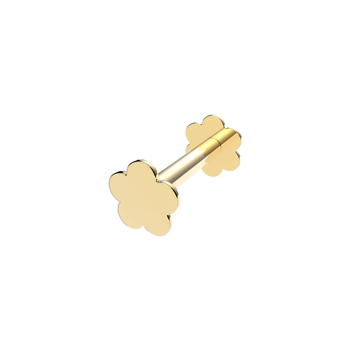 9ct Gold Flower Cartilage Labret - ES2031