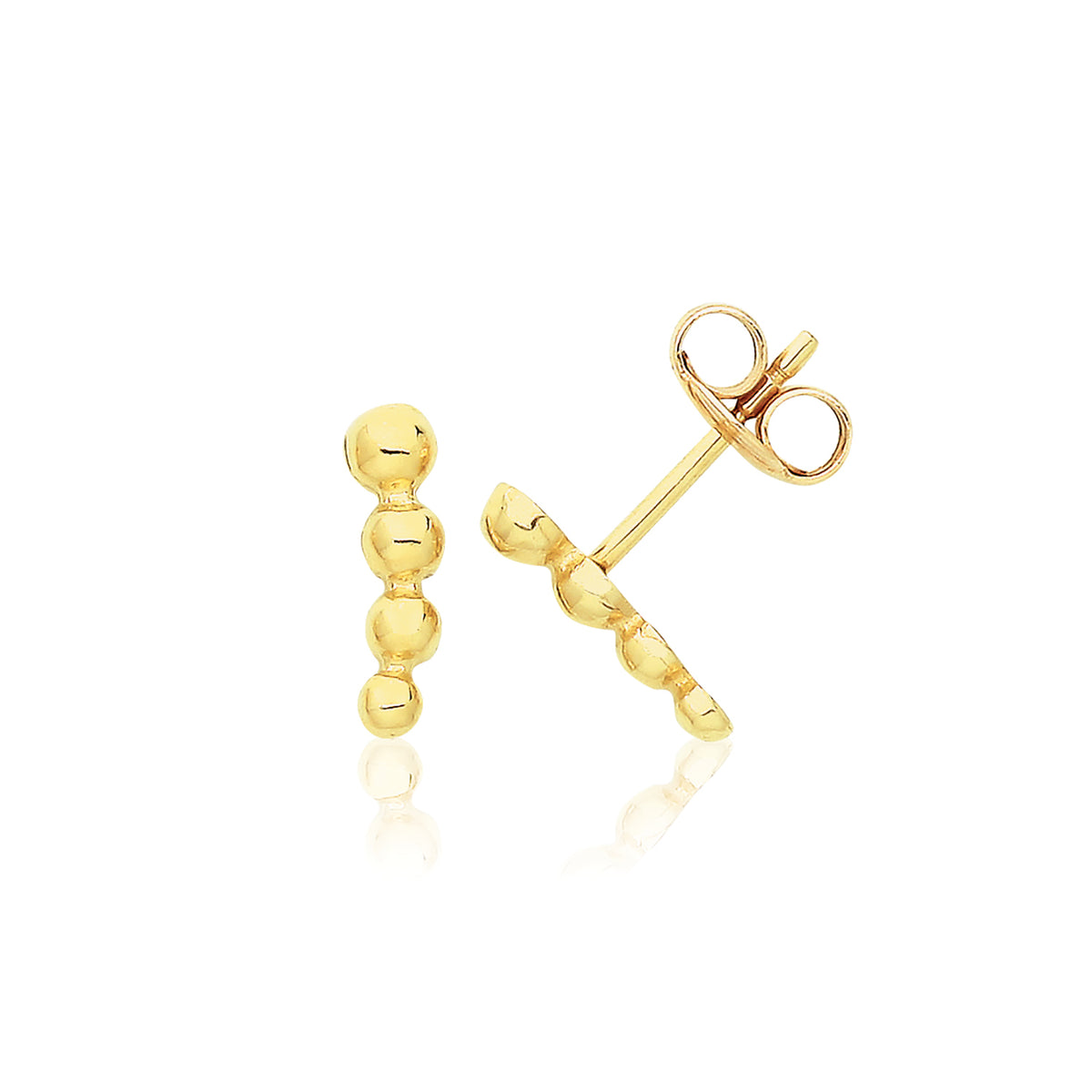 9ct Gold Bobble Studs - ES730