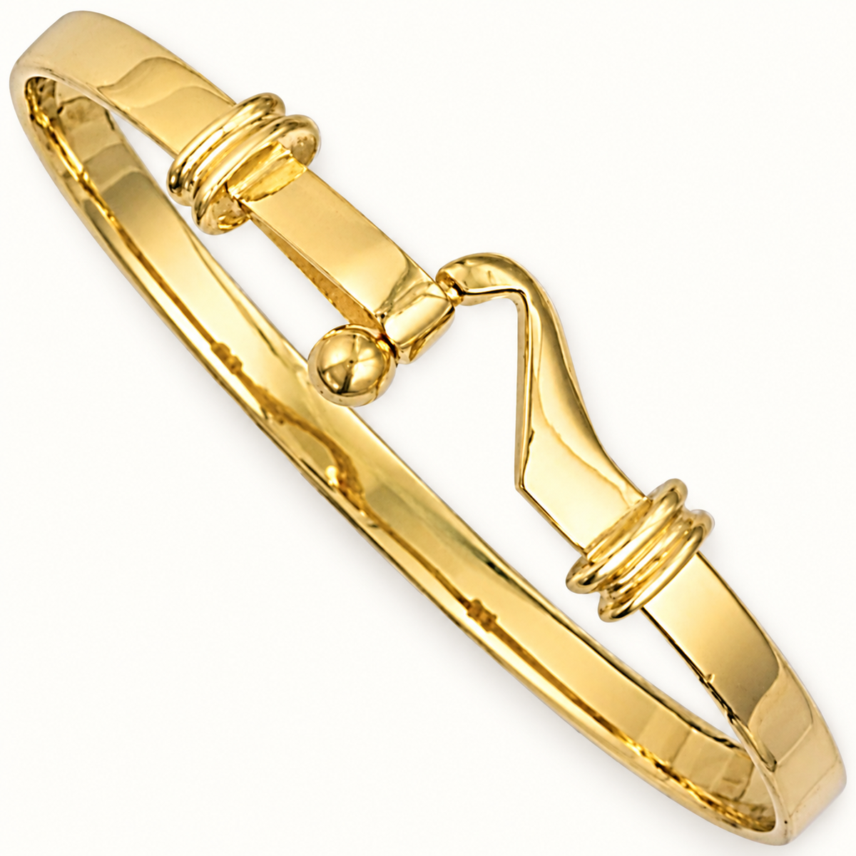 9ct Yellow Gold Baby Hook Bangle