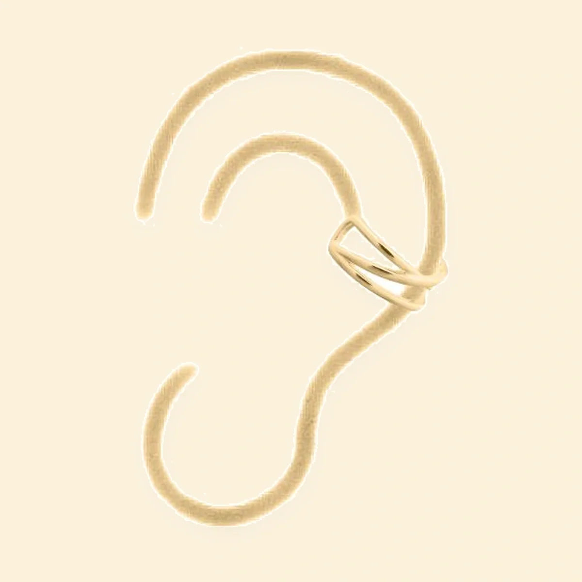 Gold Plated Sterling Silver Ear Cuff – AEC001-GP