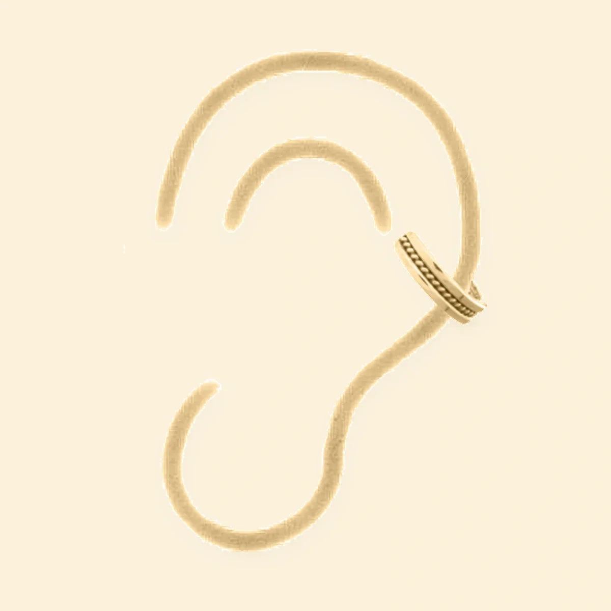Gold Plated Sterling Silver Ear Cuff – AEC006-GP