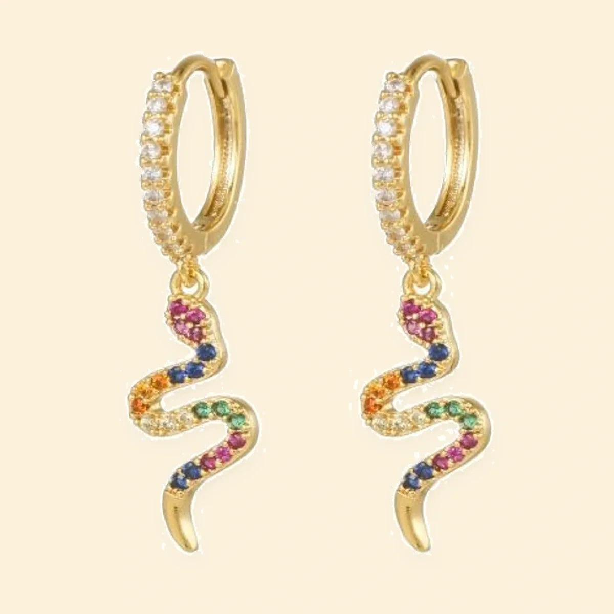 Gold Plated Sterling Silver CZ Set Earrings – AER162