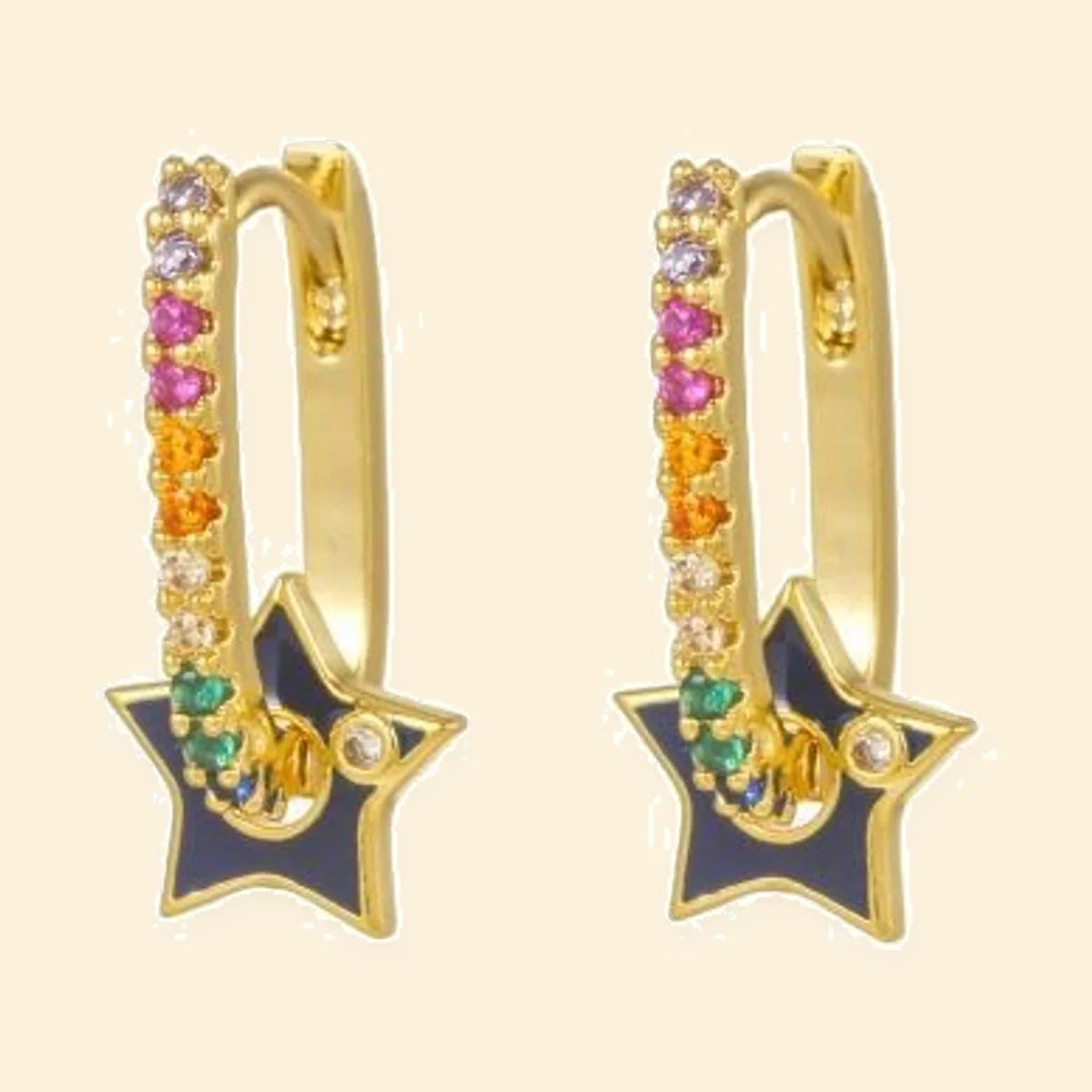 Gold Plated Sterling Silver CZ Set Earrings – AER163