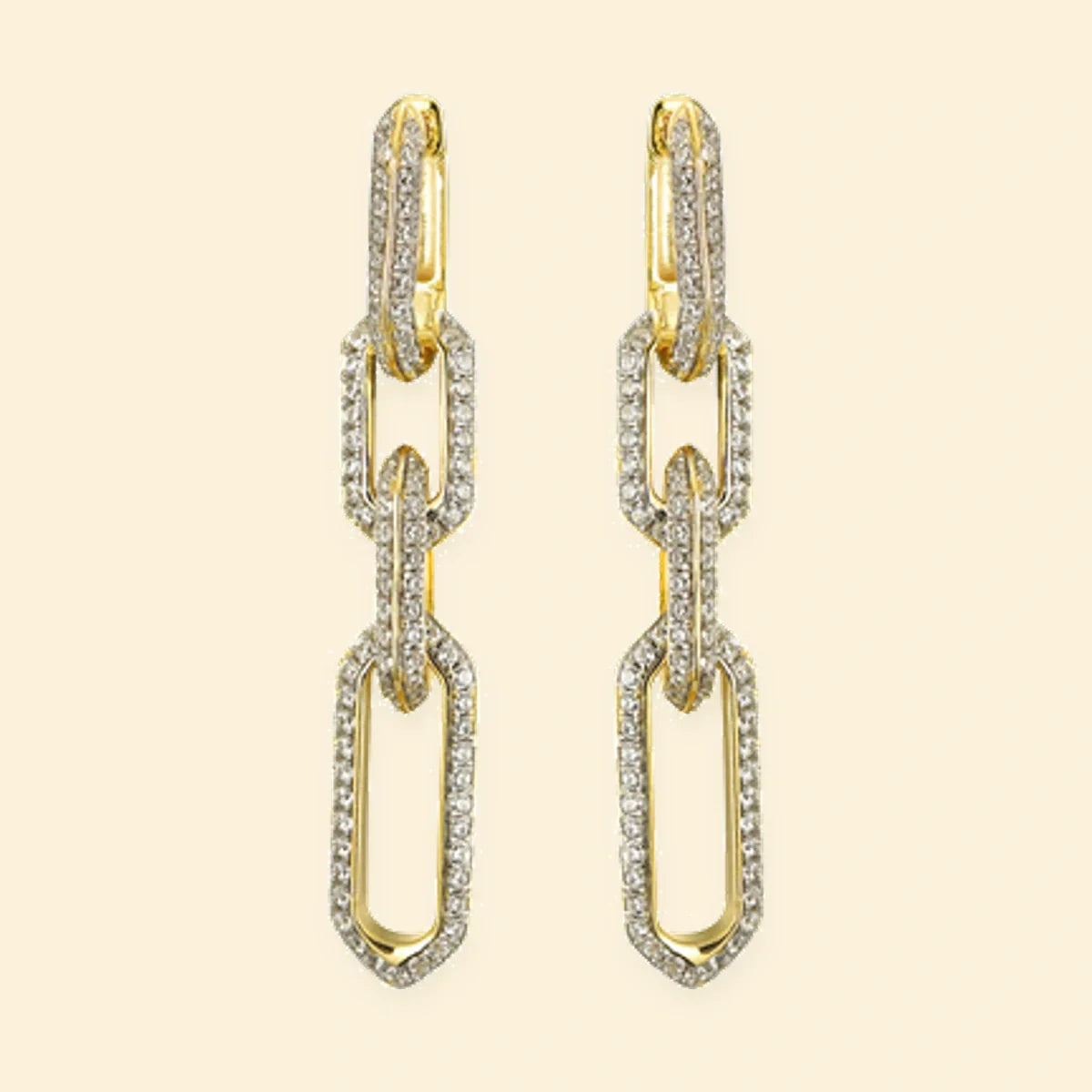 Gold Plated Sterling Silver CZ Set Earrings – AER169
