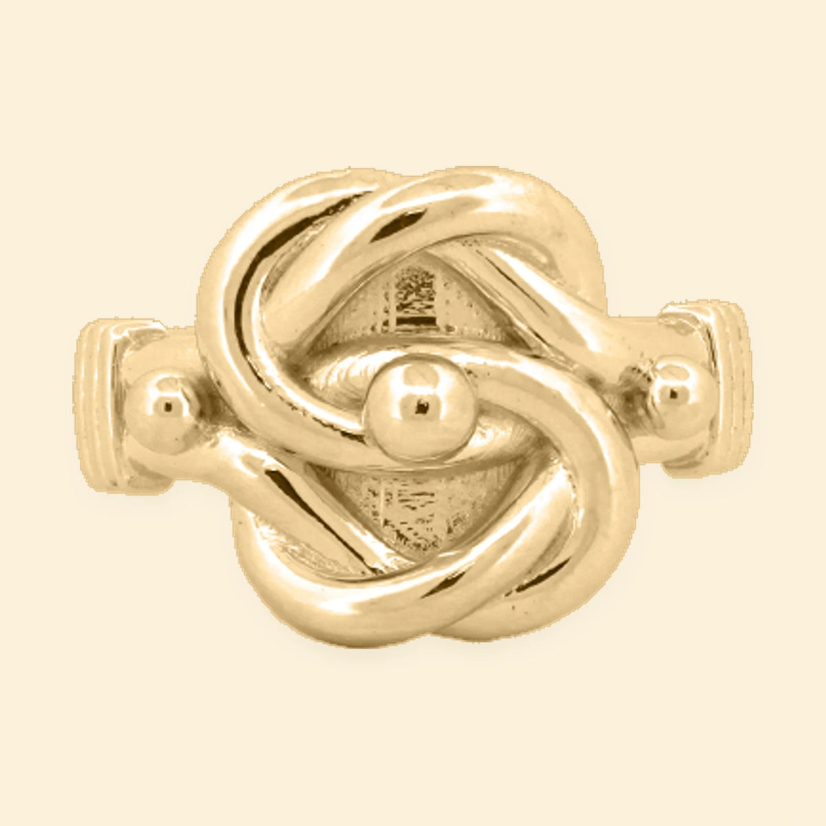 Gold Plated Sterling Silver Knot Ring – ARN160-GP