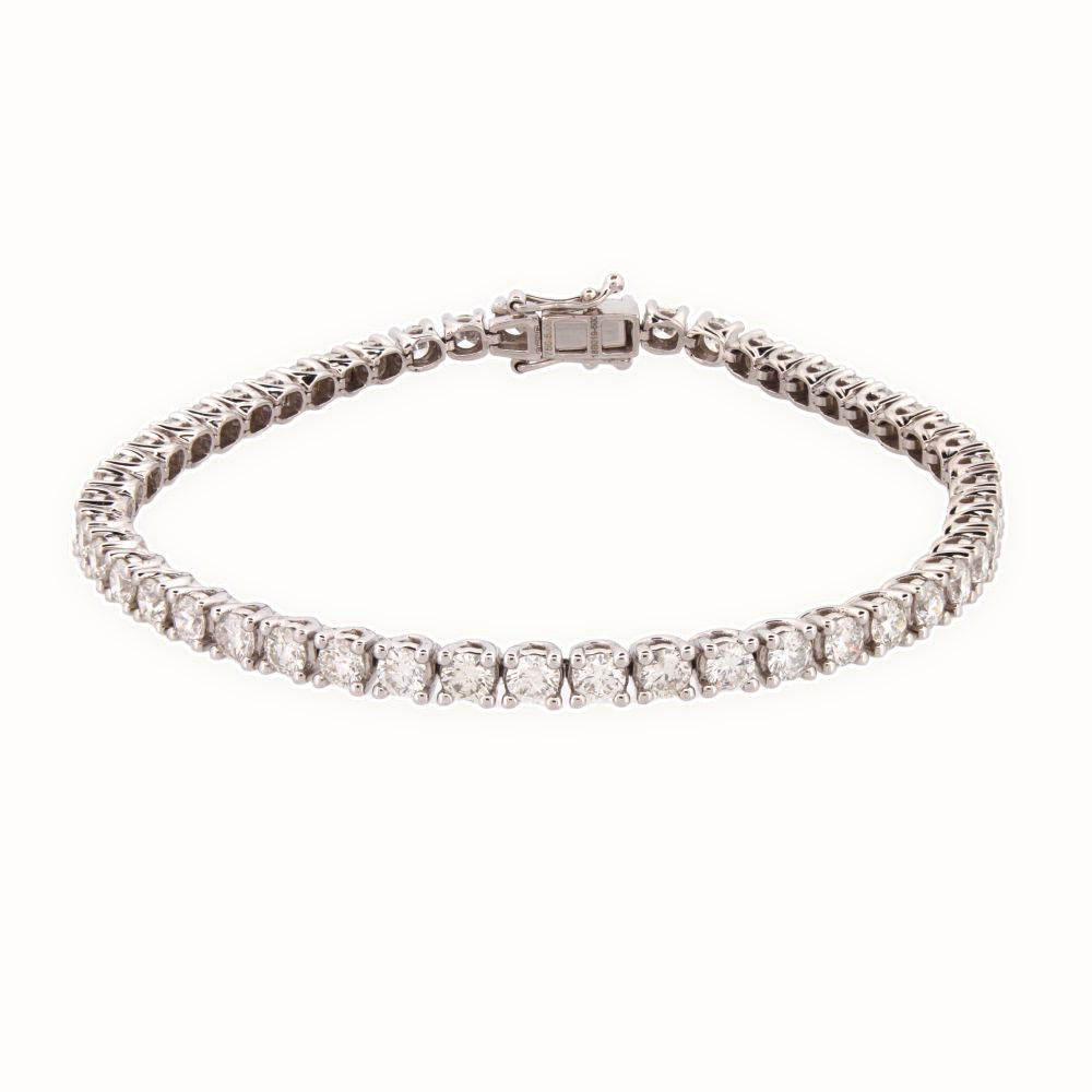 18ct Gold Claw Set Bracelet
