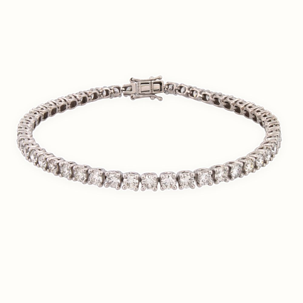 18ct Gold Claw Set Bracelet