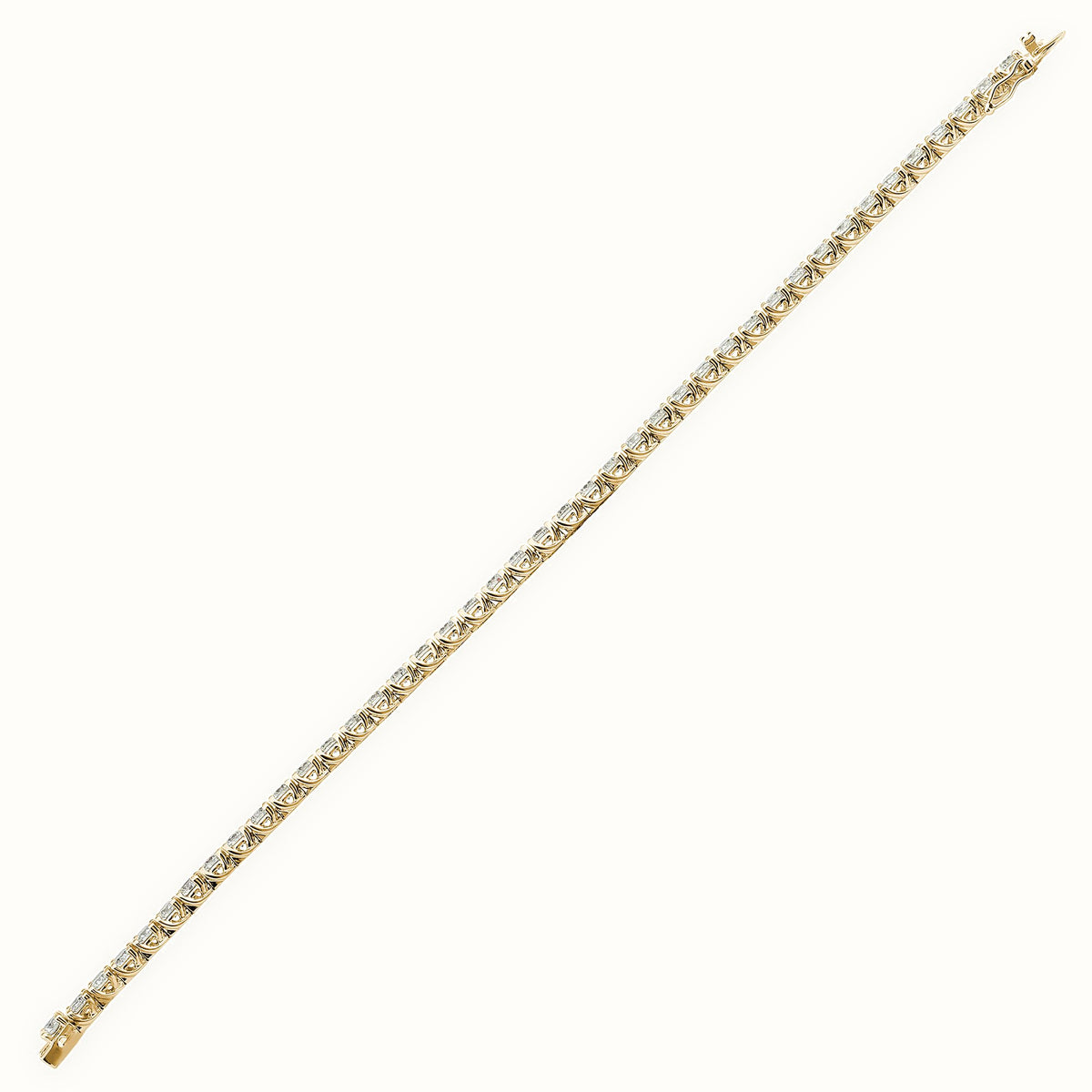 18ct Gold Claw Set Bracelet