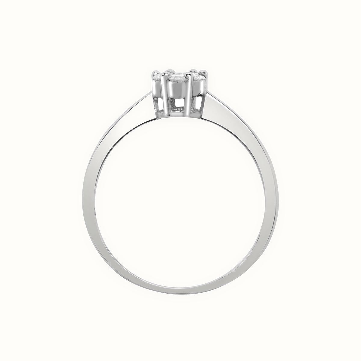 18ct White Gold Natural Diamond Ring