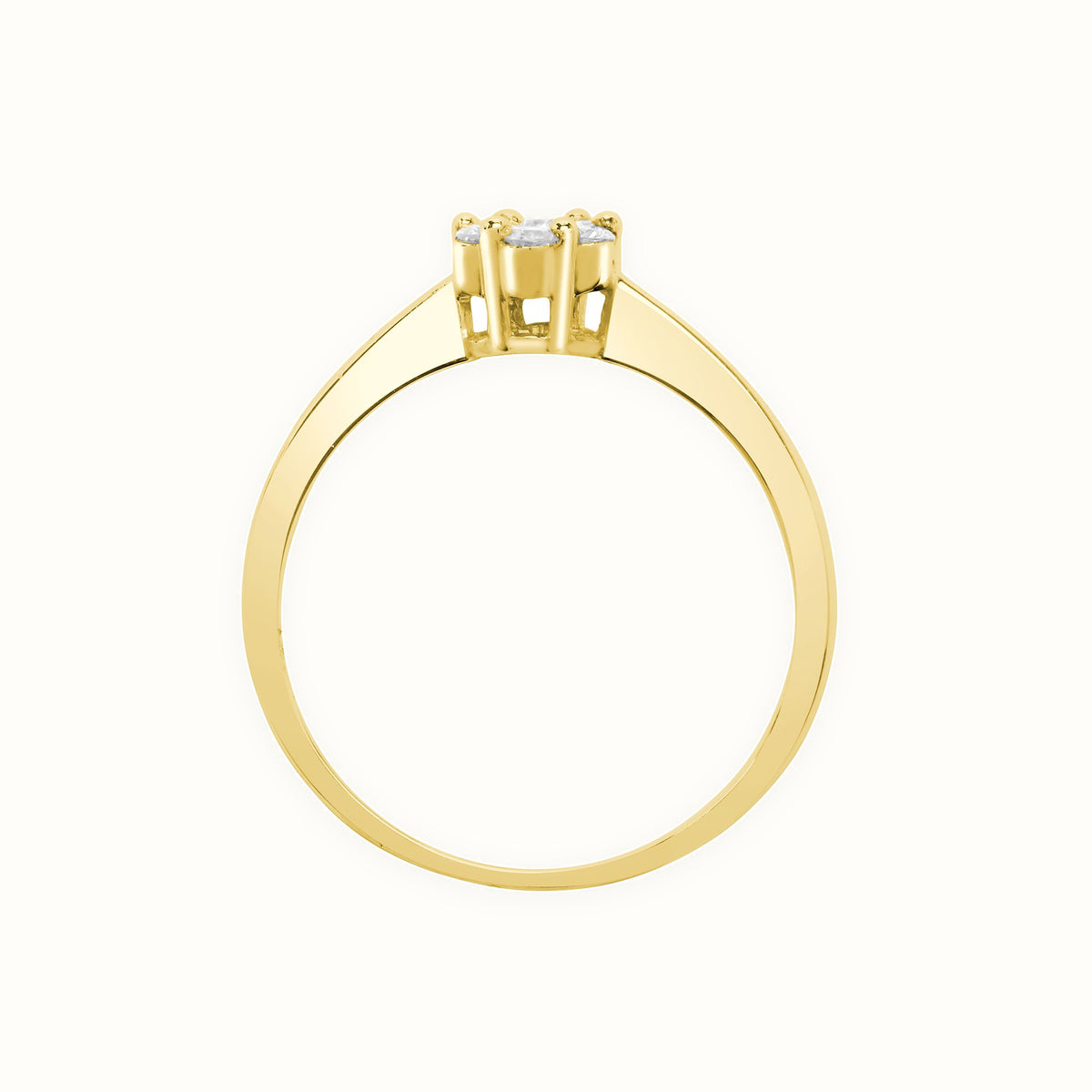 18 Yellow Gold 24pts Natural Diamond Ring
