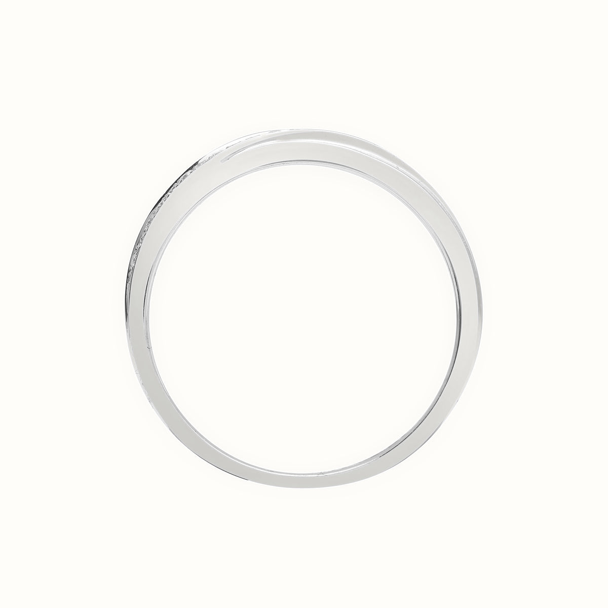 18ct White 0.11ct Natural Diamond Ring