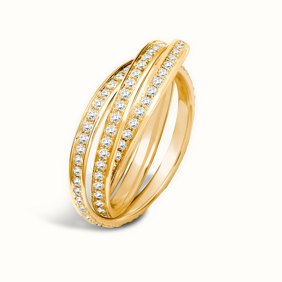 18ct Yellow 0.82ct 2mm RWR Full Set