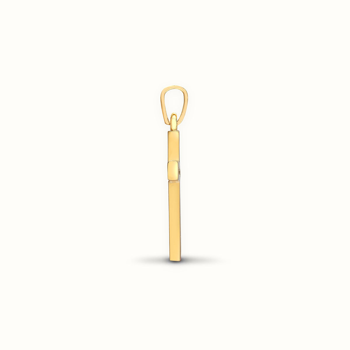 18ct Yellow Gold Natural Diamond Cross