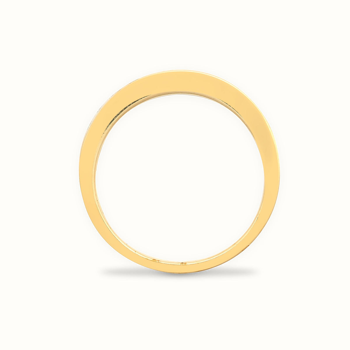 9ct White Gold Natural Diamond Half Eternity Ring