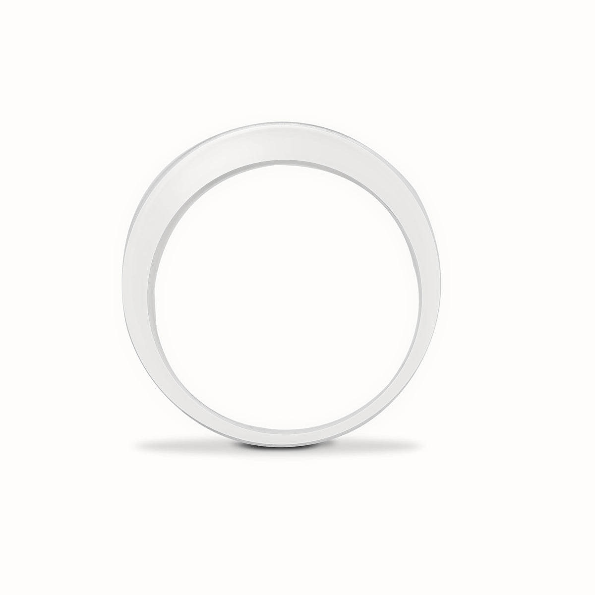9ct White Gold Natural Diamond Half Eternity Ring