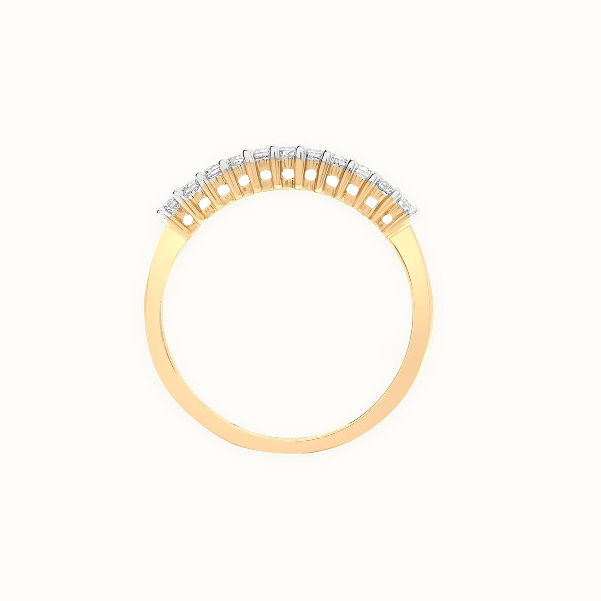 9ct Yellow Gold Natural Diamond Ring