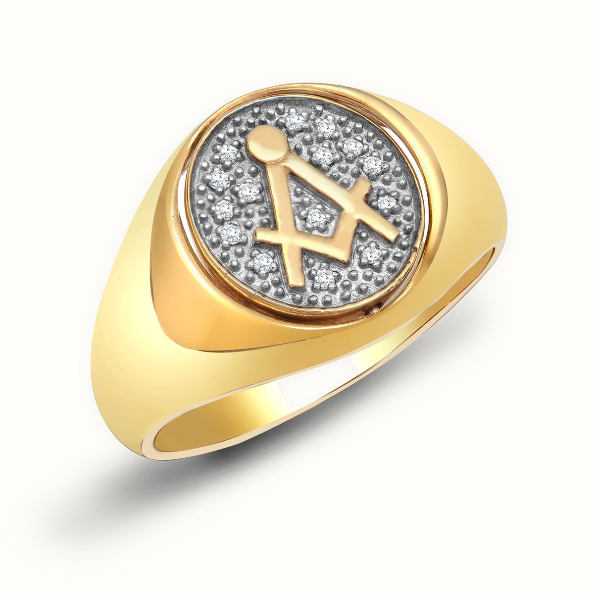 9ct Yellow Gold Natural Diamond Ring