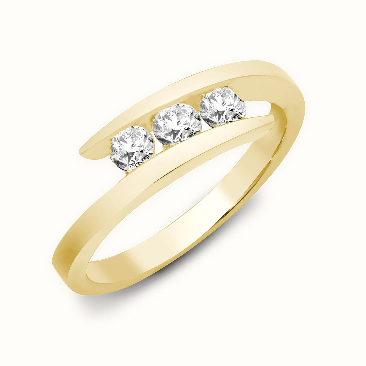 9ct Yellow 0.50ct Natural Diamond Ring