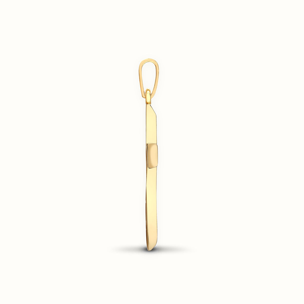9ct Yellow Gold Natural Diamond Cross