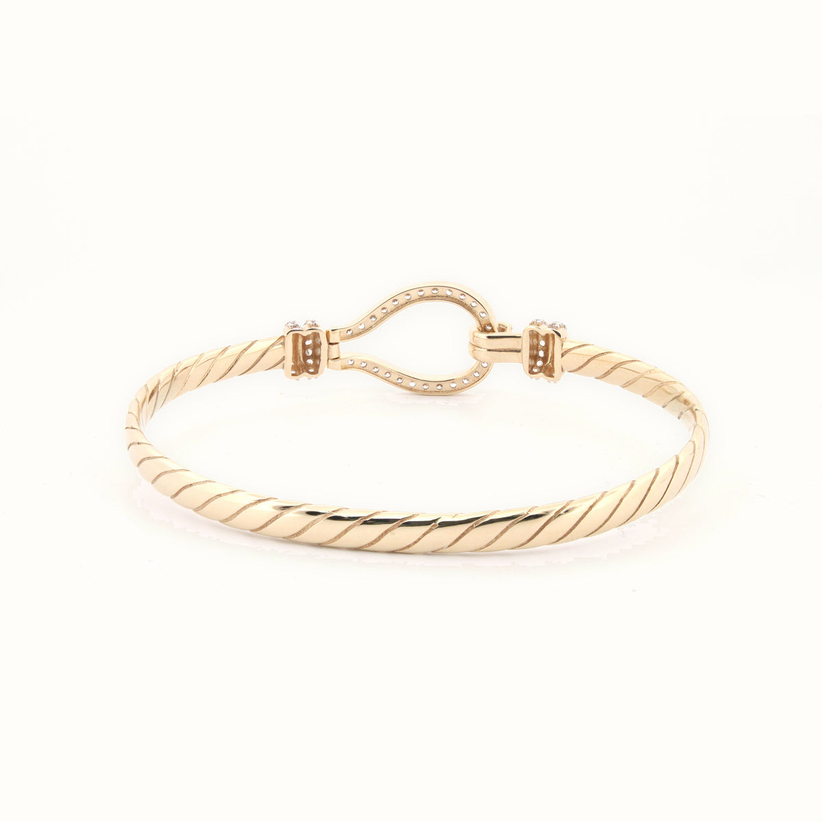 9ct Yellow Ladies hook Bangle