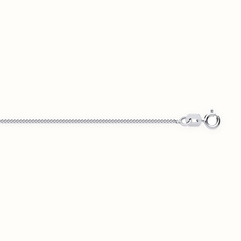 9ct Gold Diamond Cut Curb 1.15mm Chain 16-18 Inch Extender — Delan Jewellers