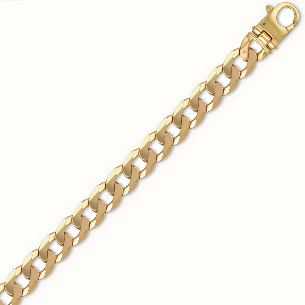 9ct Yellow Gold Traditional Heavy Weight Curb Link Gauge