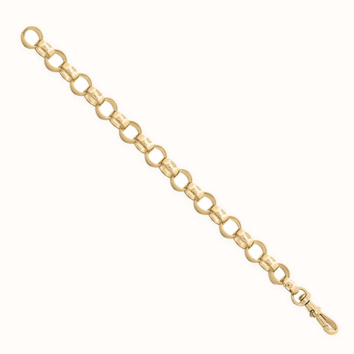 9ct Yellow Gold Highly Polished Belcher