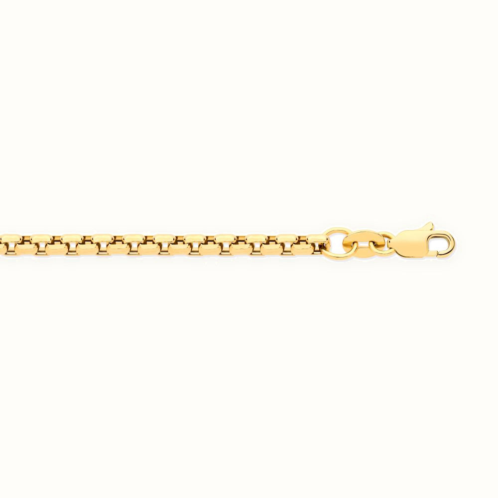 9ct Yellow Gold Hollow Box Belcher