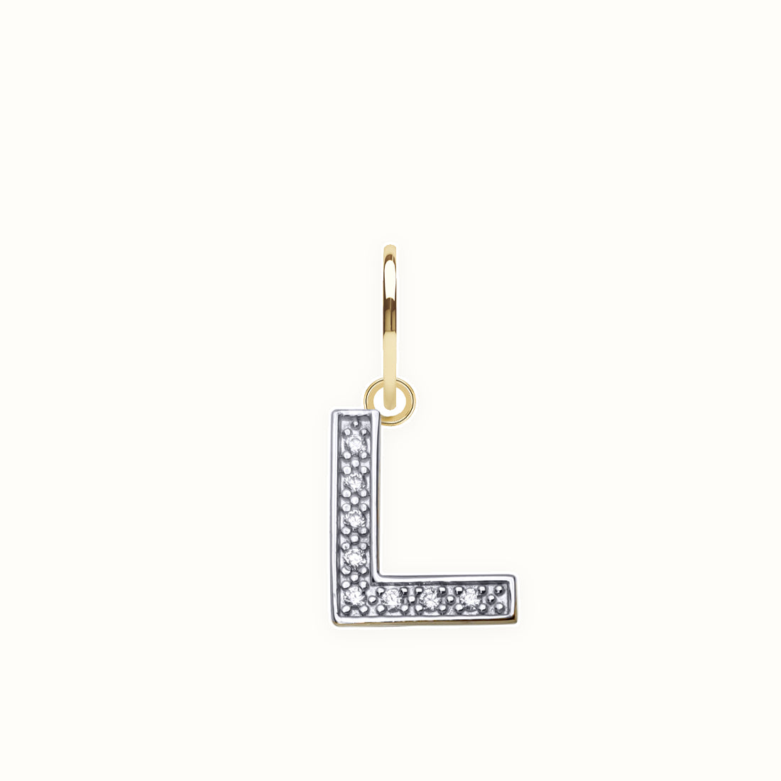 9ct Yellow Gold Cubic Zirconia Initial Pendant