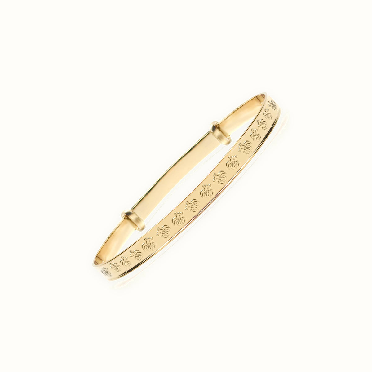 9ct Yellow Gold Childrens / baby Expanding Bangle