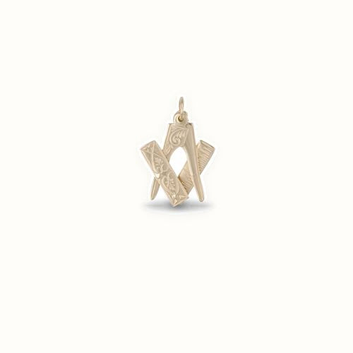 9ct Yellow Gold Masonic Pendant