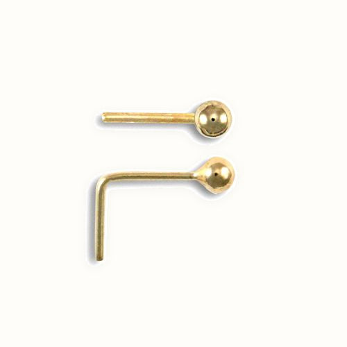 9ct Yellow Gold Nose Stud