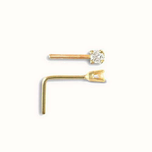 9ct Yellow Gold Nose Stud