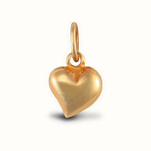 9ct Yellow Gold Heart Charm