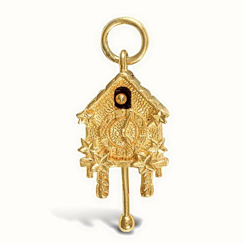 9ct Yellow Gold Cuckoo Clock Pendant