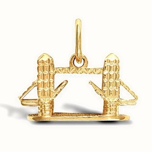 9ct Yellow Gold Tower Bridge Pendant